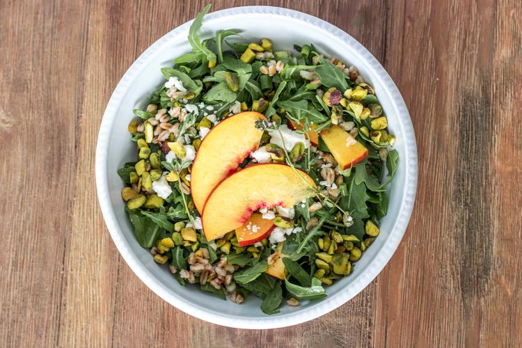 Links to Wonderful Pistachios Summer Salad with Fresh Nectarines and Arugula recipe