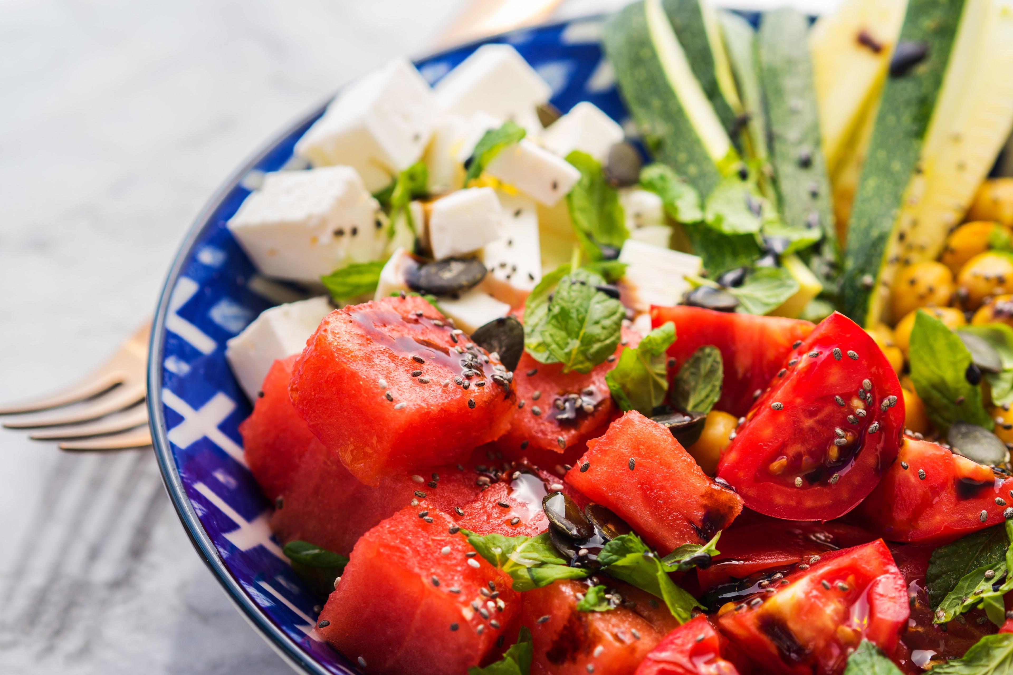 Watermelon and Tomato Salad image